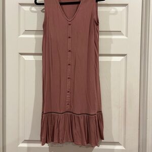 Final Touch Mauve Midi Dress